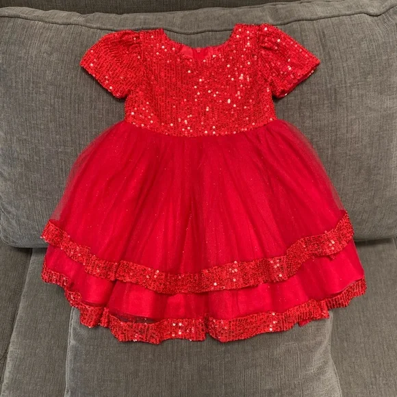 white christmas dresses Christmas Candy Cane Twirl Dress 5T main image 0